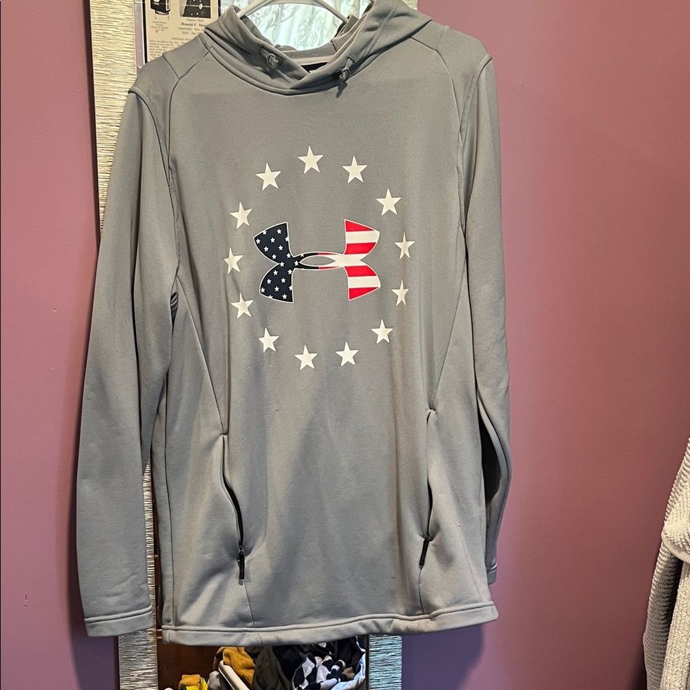 Under Armour Patriotic Gray Men's Hoodie